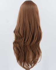 Brown Long Wavy Synthetic Wig HW674