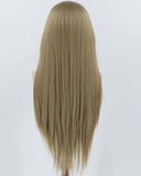 Brown Long Straight Synthetic Lace Front Wig WW914