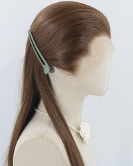 Brown Straight Synthetic Lace Front Men's Wig MW062
