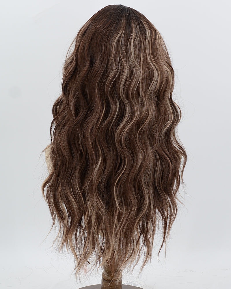 Brown Strunk Stripe Blonde Synthetic Wig HW820