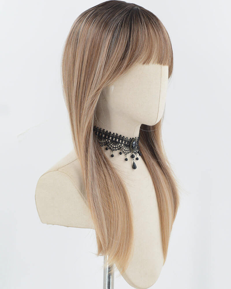 Ombre Brown Synthetic Wig HW680