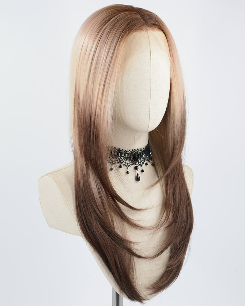 Ombre Brown Synthetic Lace Front Wig WW577