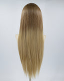 Long Straight Brown Ombre Synthetic Lace Front Wig WW529