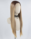 Ombre Brown Straight Synthetic Lace Front Wig WW632