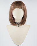 Brown Pink Short Bob Synthetic Wig HW414