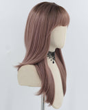 Brown Ombre Pink Synthetic Wig HW764