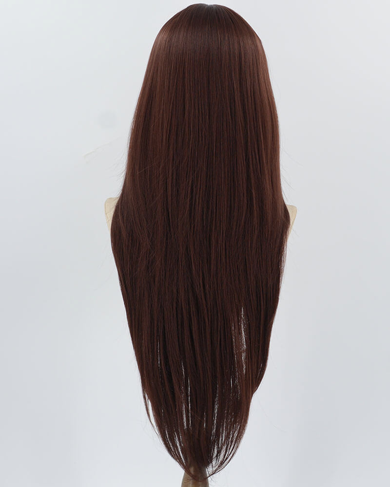 32 inch Brown Red Synthetic Wig HW660