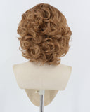 Short Wavy Brown Synthetic Lace Front Wig WW934