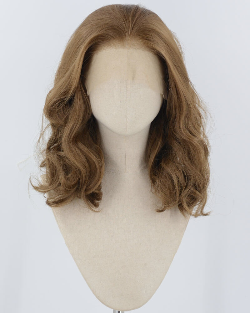 Brown Wavy Synthetic Lace Front Wig WW948