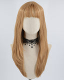 Brown Straight Synthetic Wig HW391