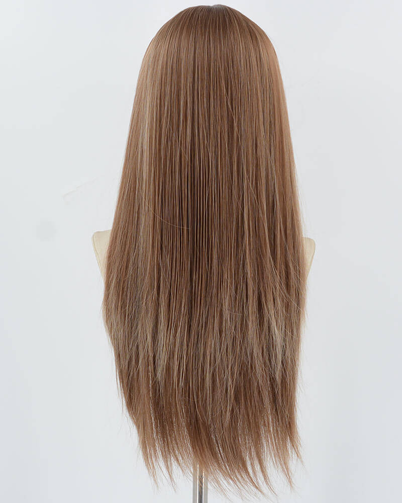 Brown Straight Synthetic Wig HW611
