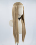 Long Blonde Brown Synthetic Lace Front Wig WW530