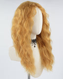 Curly Orange Brown Synthetic Wig HW440