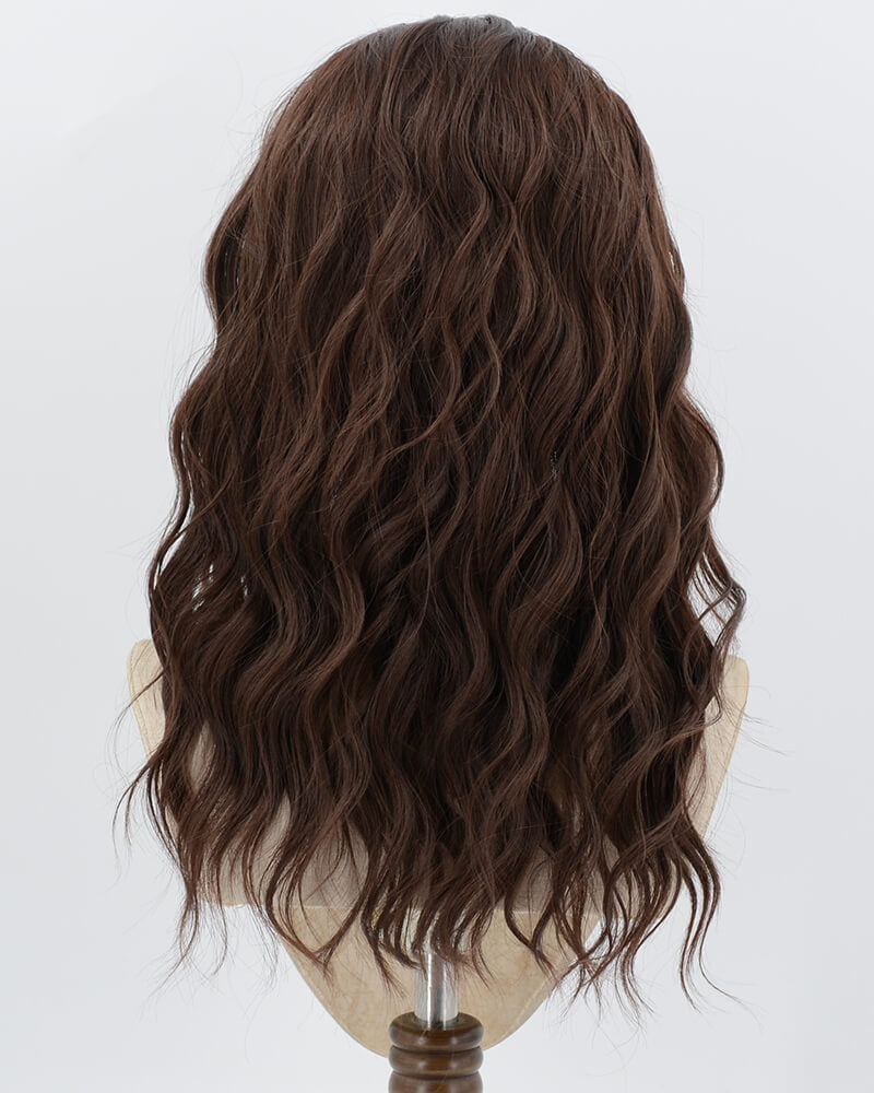 Brown Curly Synthetic Lace Front Wig WW1026