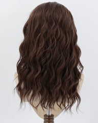 Brown Curly Synthetic Lace Front Wig WW1026