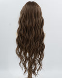Long Brown Curly Synthetic Wig HW802