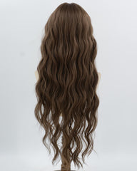 Long Brown Curly Synthetic Wig HW802