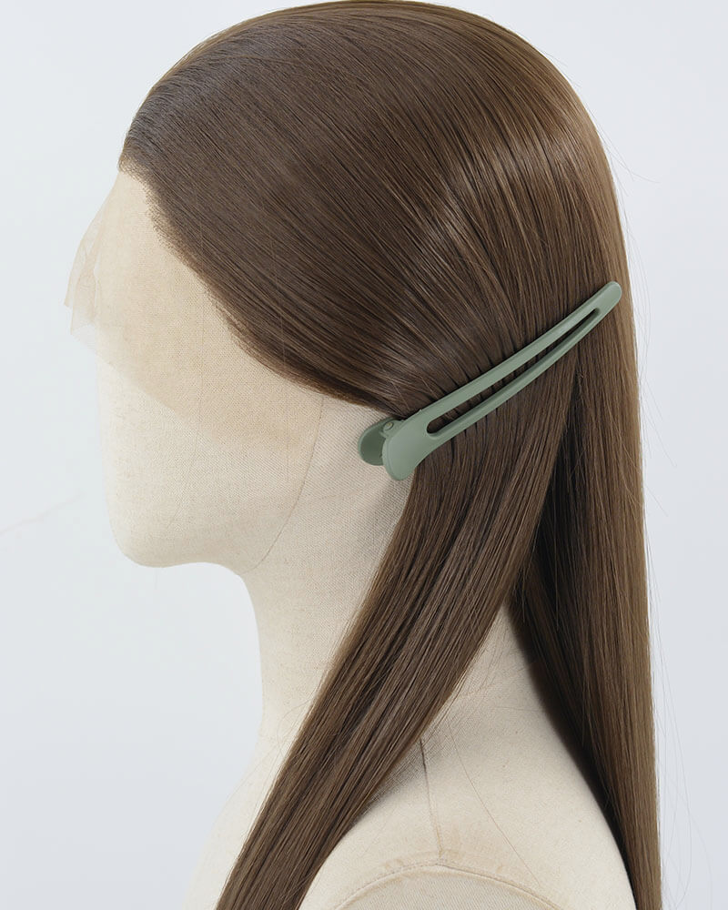 Brown Straight Long Synthetic Lace Front Wig WW352