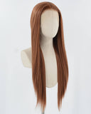 Dark Brown Synthetic Lace Front Wig WW877