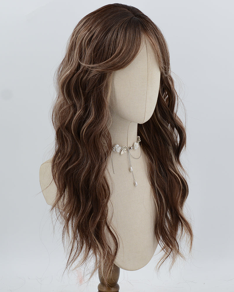 Brown Strunk Stripe Blonde Synthetic Wig HW820