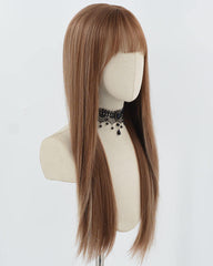 Brown Straight Synthetic Wig HW611