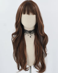Brown Wavy Synthetic Wig HW641