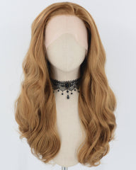 Brown Wavy Synthetic Lace Front Wig WW752