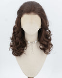 Brown Wavy Synthetic Lace Front Wig WW1045