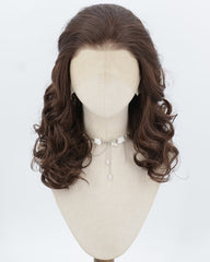 Brown Wavy Synthetic Lace Front Wig WW1045