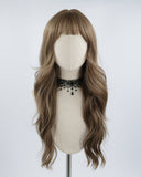 Light Brown Long Wavy Synthetic Wig HW249