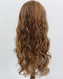 Brown Highlights Wavy Synthetic Lace Front Wig WW1060