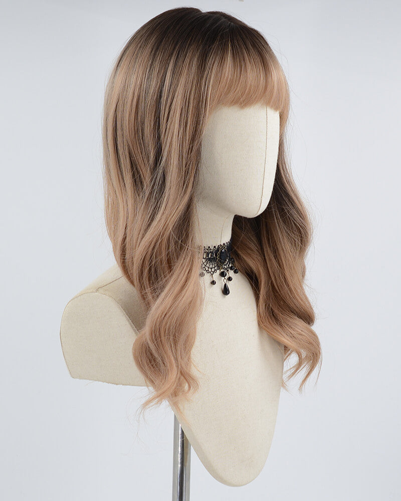 Ombre Brown Wavy Synthetic Wig HW332