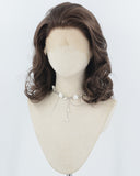 Brown Wavy Synthetic Lace Front Wig WW971
