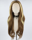 Blonde Brown Synthetic Lace Front Wig WT243