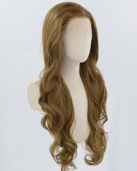 Blonde Brown Long Wavy Synthetic Lace Front Wig WW900