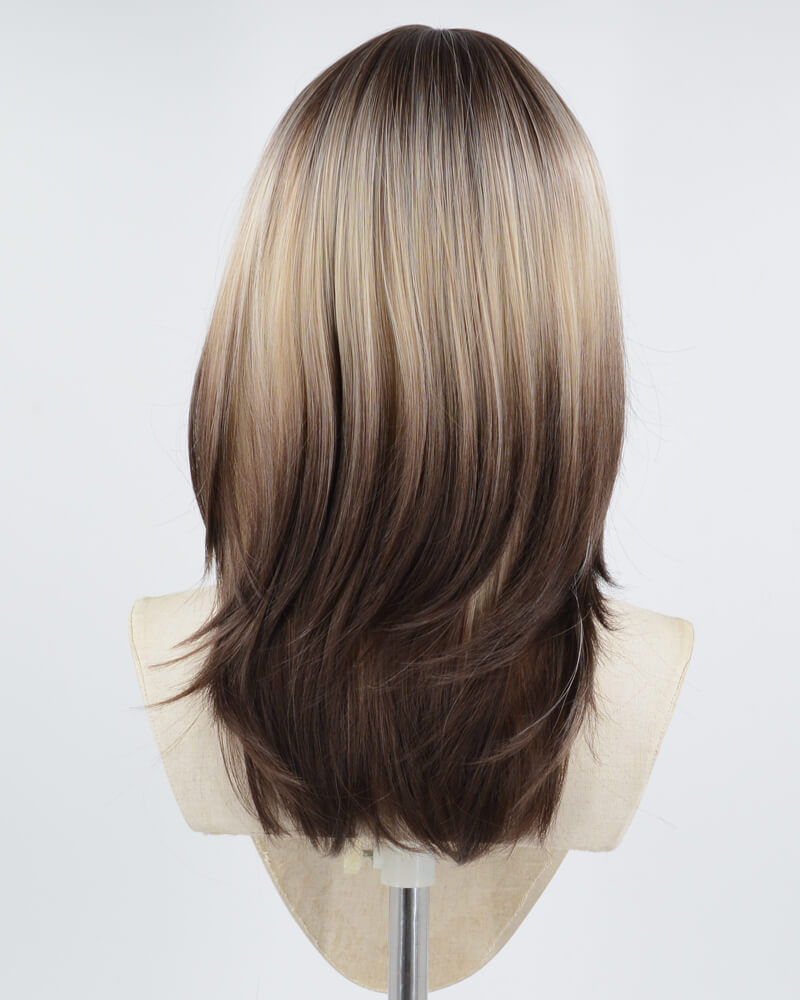 Blonde Ombre Brown Synthetic Wig HW461