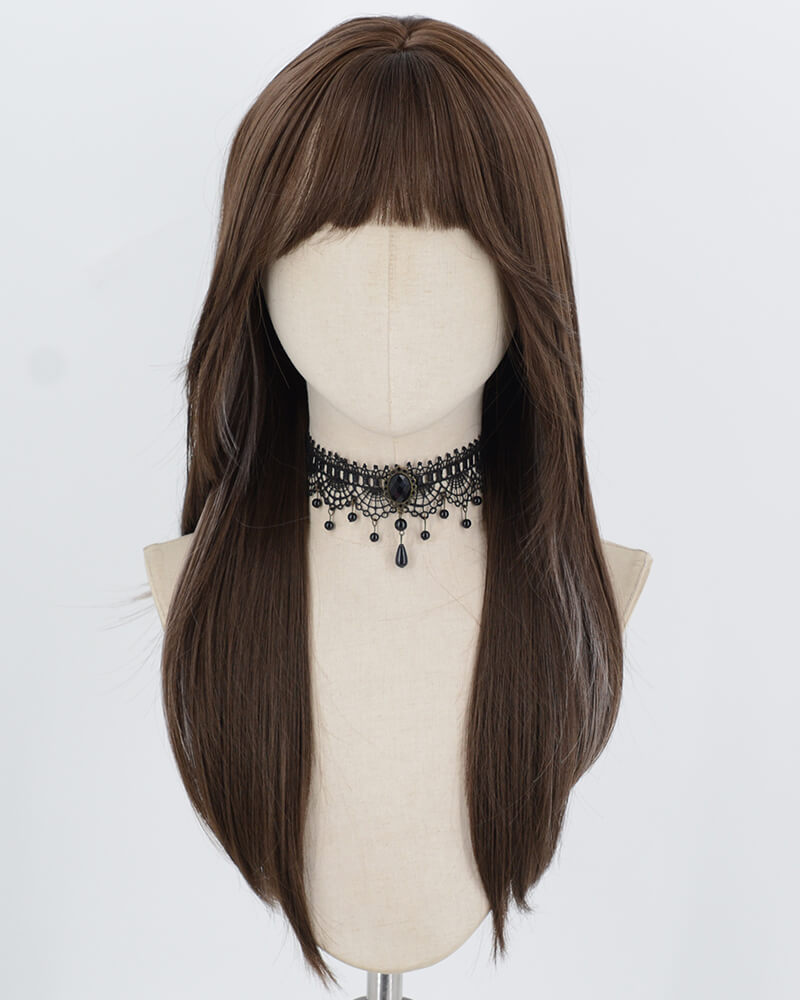 Brown Highlights Blonde Synthetic Wig HW827