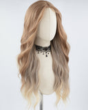 Long Brown Wavy Synthetic Wig HW444