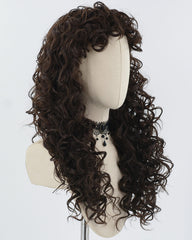 Brown Curly Synthetic Wig HW518