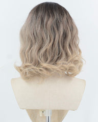 Ombre Brown Short Wavy Synthetic Wig HW760