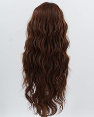 Long Brown Curly Synthetic Wig HW801