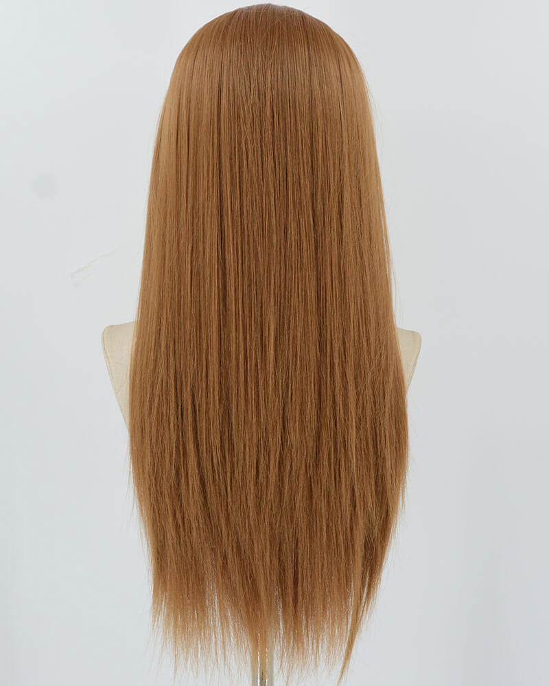 Brown Long Straight Synthetic Lace Front Wig WW890