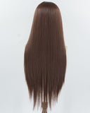 Brown Long Straight Synthetic Lace Front Wig WW973