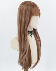 Brown Mixed Blonde Synthetic Wig HW817