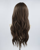 Brown Wavy Long Synthetic Wig HW251