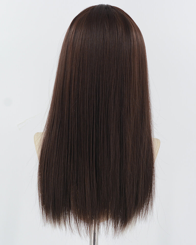White Blonde Brown Synthetic Wig HW714