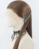 30Inch Long Brown Synthetic Lace Front Wig WW963