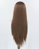 Brown Long Straight Synthetic Lace Front Wig WW952