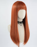 Copper Red Long Straight Synthetic Wig HW304