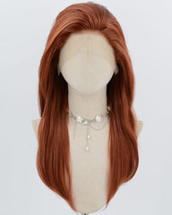 Copper Red Synthetic Lace Front Wig WW992